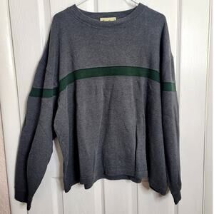 Eddie Bauer Men's Cotton Gray Long Sleeve Sweater XXL